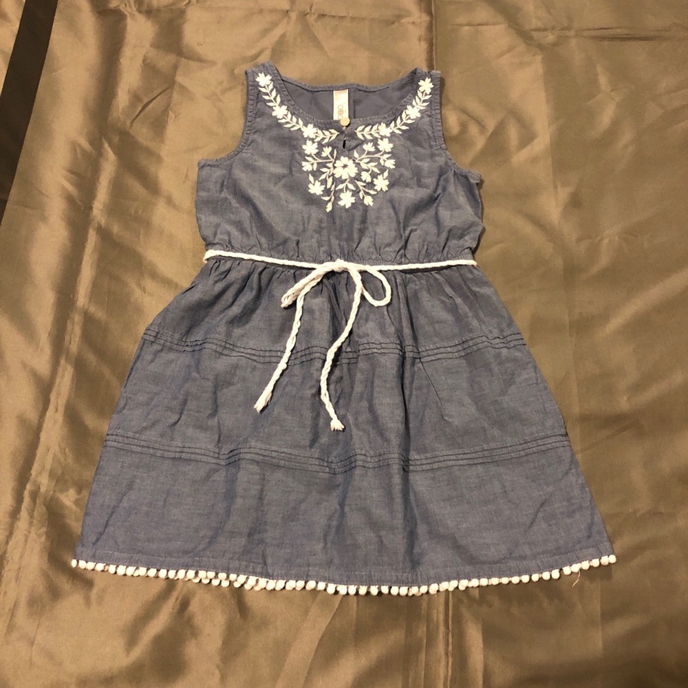 Girl's Sleeveless Denim Dress